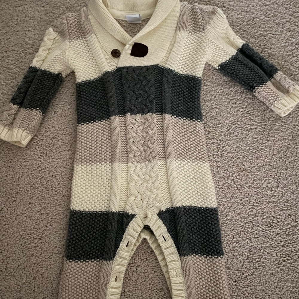 Janie and Jack Infant Sweater Romper